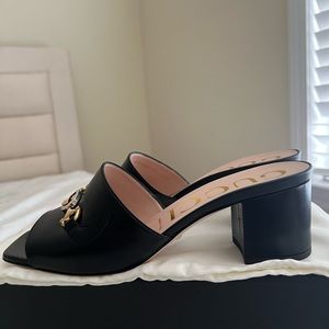 Authentic Gucci Zumi Malaga horsebit mules